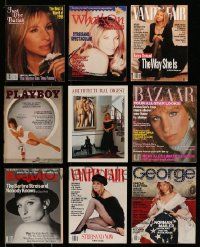 4h187 LOT OF 9 MAGAZINES WITH BARBRA STREISAND COVERS '70s-90s including her Playboy cover!