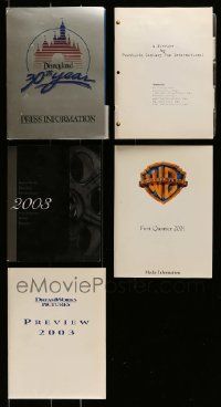 4h172 LOT OF 5 STUDIO PRESSKITS '85 containing a total of 54 8x10 stills in all!