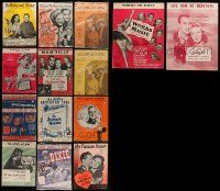 4h146 LOT OF 14 1940S SHEET MUSIC '40s Paleface, Cover Girl, Words & Music, Dixie & more!