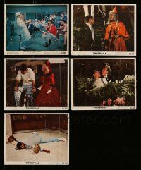 4h347 LOT OF 5 JERRY LEWIS COLOR 8X10 STILLS '60s scenes from Nutty Professor & Cinderfella!