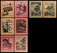 4h249 LOT OF 8 11X14 LOCAL THEATER WINDOW CARDS '40s great images from a variety of movies!