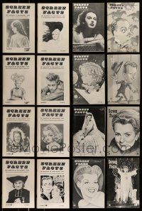 4h179 LOT OF 16 SCREEN FACTS ALBUM MAGAZINES '60s filled with movie images & information!