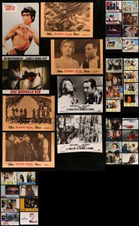 4h117 LOT OF 40 NON-U.S. LOBBY CARDS '60s-90s incomplete sets from a variety of different movies!