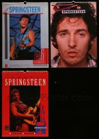 4h395 LOT OF 3 BRUCE SPRINGSTEEN CALENDARS '86-89 great images of The Boss, rock 'n' roll!