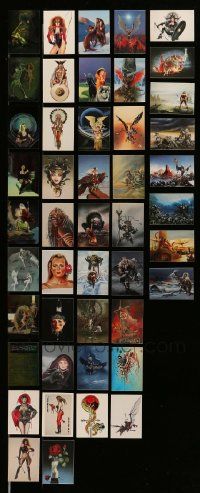 4h350 LOT OF 46 BORIS VALLEJO AND CHRIS ACHILLEOS TRADING CARDS '90s cool fantasy artwork!