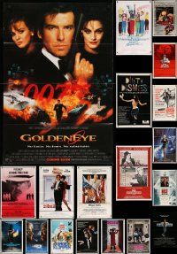 4h032 LOT OF 85 FOLDED ONE-SHEETS '70s-90s great images from a variety of different movies!