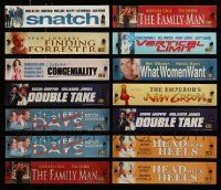 4h297 LOT OF 14 3x12 LIGHT BOX BANNERS '00s great images from a variety of different movies!