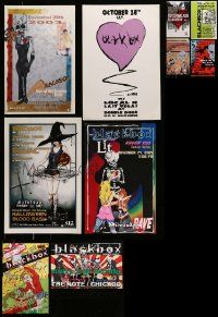 4h561 LOT OF 10 UNFOLDED BLACKBOX MUSIC CONCERT POSTERS '00s cool artwork!