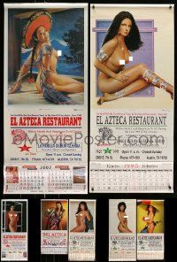 4h418 LOT OF 7 MEXICAN CHEESECAKE CALENDARS '90s-00s all with sexy nude models!