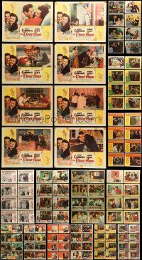 4h094 LOT OF 160 LOBBY CARDS '40s-60s complete sets of 8 cards from 20 different movies!
