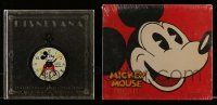 4h020 LOT OF 2 WALT DISNEY COLLECTIBLES HARDCOVER BOOKS '90s Disneyana & Mickey Mouse Treasures!