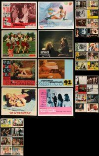 4h120 LOT OF 38 LOBBY CARDS '60s-70s great scenes from a variety of different movies!