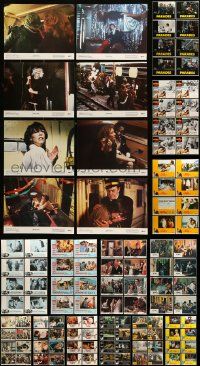 4h096 LOT OF 144 LOBBY CARDS '70s-80s complete sets of 8 cards from 18 different movies!