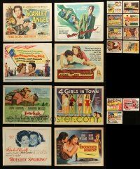 4h130 LOT OF 19 TITLE CARDS '50s great images from a variety of different movies!
