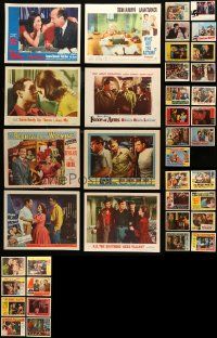 4h110 LOT OF 55 LOBBY CARDS '50s-60s great scenes from a variety of different movies!