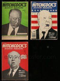 4h224 LOT OF 3 ALFRED HITCHCOCK's MYSTERY MAGAZINES '70s stories by the Master of Suspense!