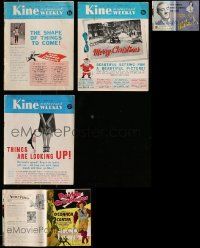 4h004 LOT OF 3 KINEMATOGRAPH WEEKLY ENGLISH EXHIBITOR MOVIE MAGAZINES '40s-50s filled with info!