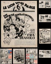 4h001 LOT OF 30 FRENCH MGM EXHIBITOR MAGAZINES '35-38 wonderful images including Laurel & Hardy!
