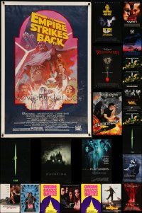 4h586 LOT OF 35 UNFOLDED MOSTLY SINGLE-SIDED MOSTLY 27X40 ONE-SHEETS '90s-00s great movie images!