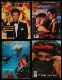4h223 LOT OF 4 AMERICAN CINEMATOGRAPHER MAGAZINES WITH JAMES BOND COVERS '80s-90s great images!