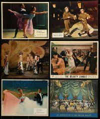 4h142 LOT OF 6 ENGLISH LOBBY CARDS '50s-60s great scenes from a variety of different movies!