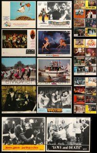 4h122 LOT OF 34 LOBBY CARDS '70s great scenes from a variety of different movies!
