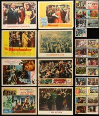 4h111 LOT OF 55 1950s & 1960s LOBBY CARDS '50s-60s scenes from a variety of different movies!