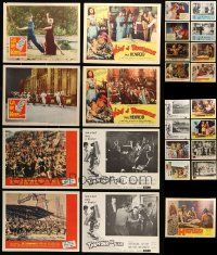 4h123 LOT OF 33 LOBBY CARDS '50s-60s incomplete sets from a variety of different movies!