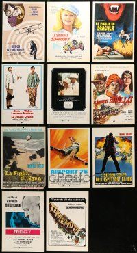 4h250 LOT OF 11 10X14 ITALIAN TROLLEY POSTERS '60s-80s great images from a variety of movies!
