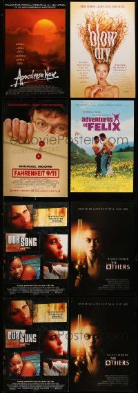 4h541 LOT OF 15 UNFOLDED MINI POSTERS '00s great images from a variety of different movies!