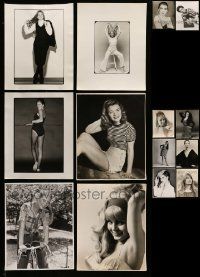 4h309 LOT OF 14 DELUXE 11X14 STILLS OF UNKNOWN ACTRESSES '50s-60s great sexy portraits!