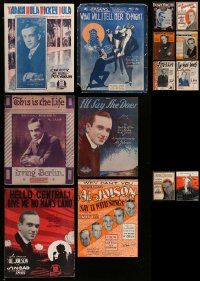 4h145 LOT OF 14 AL JOLSON SHEET MUSIC '10s-30s great songs by the legendary singer!