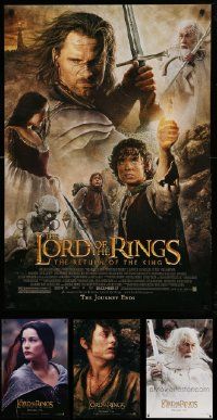 4h669 LOT OF 6 UNFOLDED SINGLE-SIDED 27X40 LORD OF THE RINGS: THE RETURN OF THE KING ONE-SHEETS '03