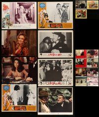 4h131 LOT OF 19 LOBBY CARDS '60s-80s incomplete sets from a variety of different movies!