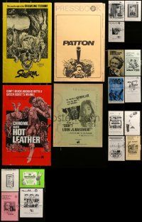 4h161 LOT OF 19 UNCUT PRESSBOOKS '60s-70s advertising images from a variety of different movies!