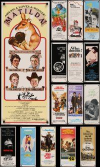 4h514 LOT OF 15 MOSTLY UNFOLDED 1970S INSERTS '70s great images from a variety of movies!