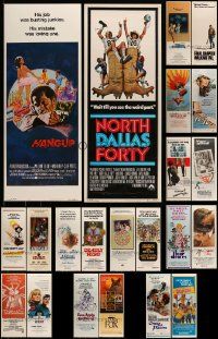 4h493 LOT OF 22 UNFOLDED 1970S INSERTS '70s great images from a variety of movies!
