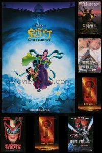 4h434 LOT OF 10 UNFOLDED CHINESE POSTERS '90s great images from a variety of different movies!