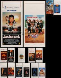 4h474 LOT OF 15 MOSTLY FORMERLY FOLDED ITALIAN LOCANDINAS '80s-90s images from a variety of movies!