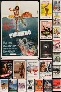 4h070 LOT OF 27 FOLDED ONE-SHEETS '60s-80s great images from a variety of different movies!