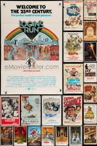 4h042 LOT OF 71 FOLDED ONE-SHEETS '40s-90s great images from a variety of different movies!