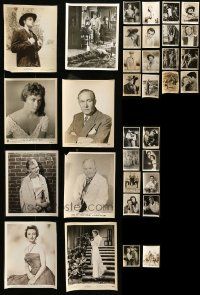 4h325 LOT OF 34 8X10 STILLS '50s-60s great portraits from a variety of different movies!