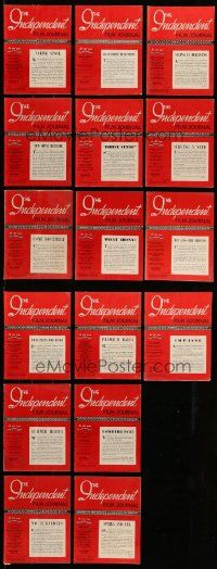 4h008 LOT OF 16 1952 INDEPENDENT FILM JOURNAL MAGAZINES '52 filled with info for theater owners!