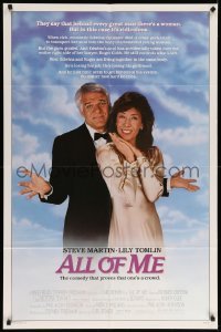 4j038 ALL OF ME 1sh '84 wacky Steve Martin, Lily Tomlin, the comedy that proves one's a crowd!