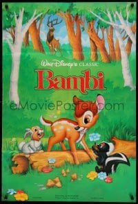 4j070 BAMBI int'l 1sh R90s Walt Disney cartoon deer classic, great art with Thumper & Flower!