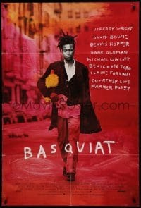 4j074 BASQUIAT 1sh '96 Jeffrey Wright as Jean Michel Basquiat, directed by Julian Schnabel!