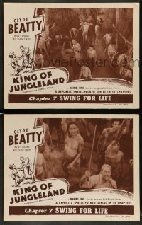 4k923 DARKEST AFRICA 2 ch 7 LCs R49 Clyde Beatty, World's Greatest Animal Trainer, Swing for Life!