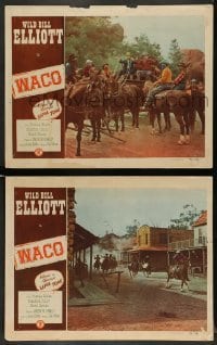 4k994 WACO 2 LCs '52 western cowboy Wild Bill Elliott, cool action scenes with horses!