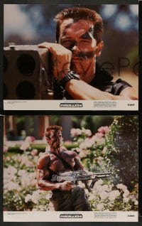 4k157 COMMANDO 8 color 11x14 stills '85 Arnold Schwarzenegger is going to make someone pay!