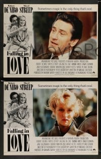 4k005 FALLING IN LOVE 8 English LCs '84 wonderful romantic images of Robert De Niro, Meryl Streep!